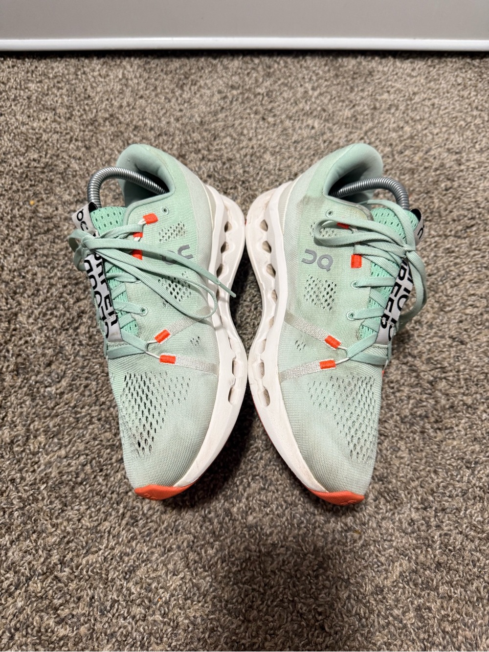 On Running Women’s Mint and Orange Cloudtec Trainer - Picture 4 of 8